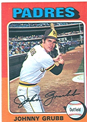 1975 Topps Mini Baseball Cards      298     Johnny Grubb